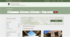 Desktop Screenshot of hotel-in-corsica.com